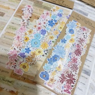 Floral Border White Sticker/Journaling Sticker