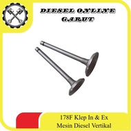 MESIN D178F Vertical Diesel Engine Valve In/Ex 7Hp JF Engine Drive