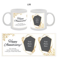 L06 Anniversary Color Changing Mug Photo Print Ceramic Mug Coffee Mug Love Mug Couple Gift For Her G