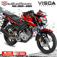 Stiker Striping Vixion New NVL 2013 - 2015 Full Body Variasi Tech 3