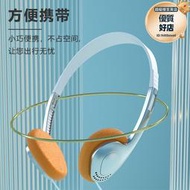小紅書經典復古日系拍照道具裝飾小巧掛頸頭戴式耳機有線電腦