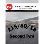 215/50/18 ( TOYO )(HARGA 2biji TAYAR) Tayar Terpakai / Second Hand Tyre Good Condition