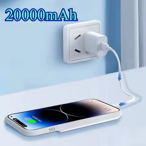 20000mAh Suitable for IPhone 11 Series Battery Case Magnetic Wireless Power Bank Also Suitable for I