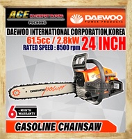 DAEWOO 24" Chain Saw Gasoline Chainsaw 24 inch Heavy Duty 2 Stroke DCS6224T