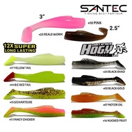 SANTEC HOGY MINNOW SOFT PLASTIC (2.5" & 3")