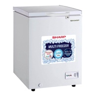 Sharp Chest Freezer 110L ( SJC-118 ) White