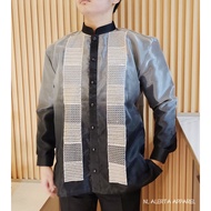 MODERN BARONG FOR MEN MONOCHROMATIC BLACK