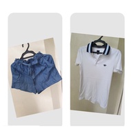 Ukay Bundle Get 1 Ladies Shorts and 1 Polo Shirt