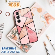 Softcase Glass Kaca SAMSUNG A34 & SAMSUNG A54 (5G) - Case Handphone SAMSUNG A34 & SAMSUNG A54 (5G) [