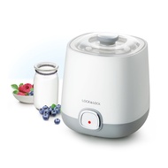 Máy làm sữa chua Lock&Lock EJY110SLV 1000ml - Hàng chính hãng nắp đậy trong suốt dễ quan sát nhiệt đ