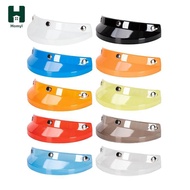 [Homyl] Motorcycle Visor 3 Snap Sun Shade for s with 3 Buttons Half s Spare Parts