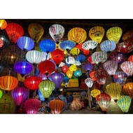 Combo 30 conical lanterns size 30cm, 3D flower fabric withstands all weather