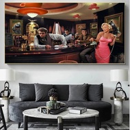 Graffiti Art Portrait Marilyn Monroe Elvis Presley James Dean Canvas Painting Poster Living Room Wall Art