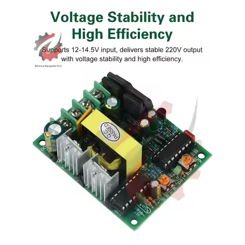 DC 12-14.5V to AC 220V Inverter Module 50Hz 50-100W DC-AC Step-Up Transformer Module Supports Househ