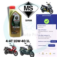 MINYAK ENJIN SKUTER MOTOR CASTROL POWER 1 SCOOTER 10W40 1L ENGINE OIL ADV VARIO BEAT PCX NVX NMAX VZ