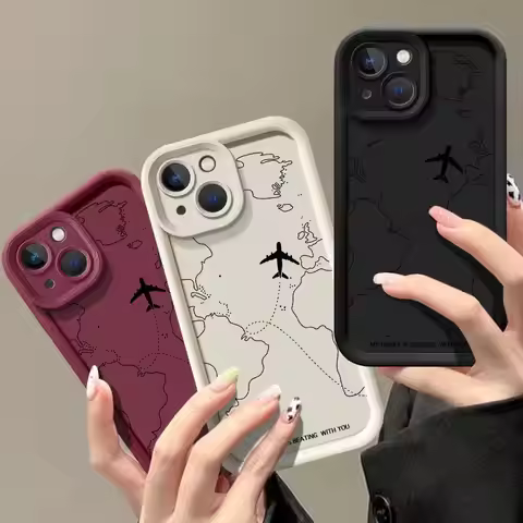Airplane Route Case for Samsung Galaxy A05 A05S A06 A32 A33 A53 A31 A51 A71 A52 A04 A50 A03 A03S A04