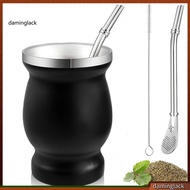 daminglack* Yerba Mate Tea Cup Set Yerba Mate Gift Set Yerba Mate Cup Set Double Wall Stainless Stee