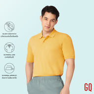 GQ Minimal Polo™ เสื้อโปโลยับยั้งกลิ่นเหงื่อ สีเหลือง (มินิมอลโปโล)