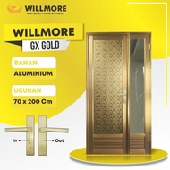 pintu kamar mandi aluminium gx gold willmore