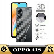 LAYAR Garskin Carbon OPPO A18 Back Screen Protector Cover