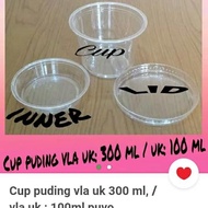 Termurah Cup Pudding Vla 300 Ml / Cup Puding / Wadah Puding / Tempat Puding | Ready