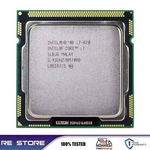 Intel Core i7 870 Quad Core 2.93GHz LGA 1156 cpu processor