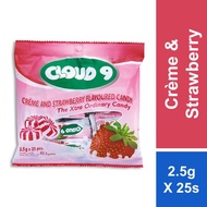Jack ‘n Jill Cloud 9 Candies - Crème & Strawberry (2.5g x 25s)