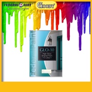 [1Liter]FEDERAL PAINT   Glo-10 Gloss Finish Paint . Cat Minyak - Cat Kayu / Besi (915 White / 90B Bl