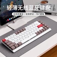 อีวีดน์ MK68 คีย์บอร์ดโปรไฟล์ต่ำบาง น้ำหนักเบา สำนักงานโน้ตบุ๊คไร้สายบลูทูธสามโหมดเงียบแบนสำหรับไอแพ