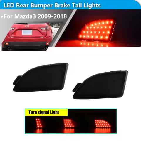 2pcs Red Rear Brake Stop Light For Mazda 3 Axela Hatchback 2013 2014 2015 2016 Back Turning Tail Lig