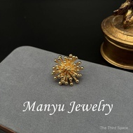 Blogger Feve Korea Mengesyorkan Kerongsang Bunga Emas Pin Kolar Emas Biasa Kerongsang Blogger Gaya S