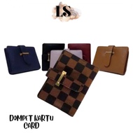 LS - LV CARD WALLET KW LIDAH K02 IMPORTED IRON WALLET WOMEN'S WALLET CARD WALLET C4