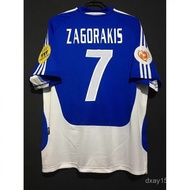 2004 Greece Home Retro Football Jersey Champions League ZAGORAKIS Top Quality Shirt