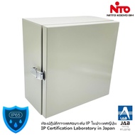 "NITTO KOGYO" CAL12-33 SIZE : W300xH300xD120 mm. ตู้เหล็ก ตู้ไฟสวิทช์บอร์ดแบบกันฝุ่นกันน้ำ IP65 ความ