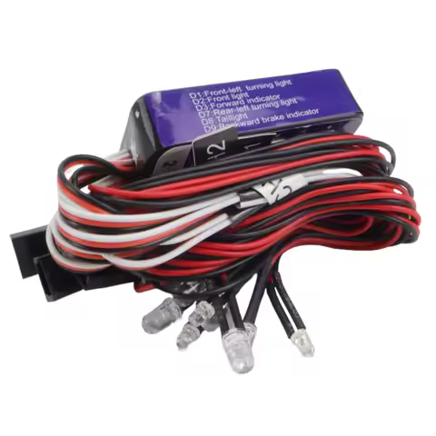 12 LED Simulation Flash Light Kit for 1/10 Scale RC Car Models Compatible with Yokomo HSP HPI AXIAL 