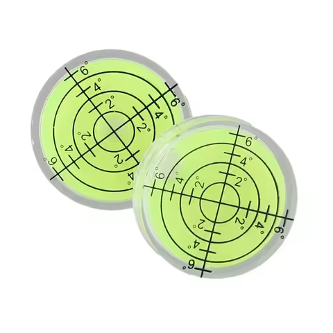 2pcs Mini Bubble Level Horizontal Precision Spirit Bubble Level Degree Mark Round Spirit Bubble Leve