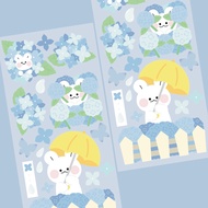 [DALZZI PLANET] Hydrangeas sticker / made korea sticker / diary sticker / daily sticker