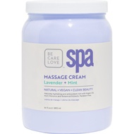 BCL SPA Massage Cream Stress Relief Lavender + Mint 64oz
