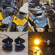 Set of 2 super small, super bright carbon chopper pat turn signals for Yamaha XSR155 PG1 Lampu LED M