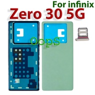 Back Door For infinix zero 30 5G X6731 Battery Back Cover Door Housing+Sim tray Replacement Repair P