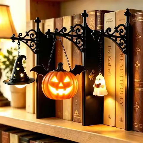 Ghost Book Shelf Lantern Library Lantern-Decorative Bookshelf Lighting Book Shelf Lights for Home Li