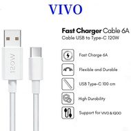 VIVO 6A Type-C 1M Data Cable Fast & Stable Flash Charge, Support VIVO & iQOO, Type C Cable Fast Char