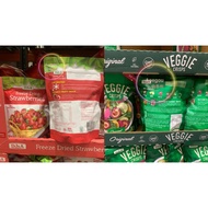 DJ&A freeze dried strawberries 100g/DJ&A veggie crisps 330g