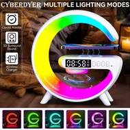 Multifunction Wireless Charger Pad Stand Speaker TF RGB Night Light 15W Fast Charging Station