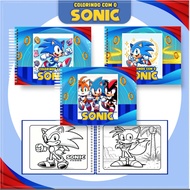 [PDF] 50+ Pages Sonic Coloring Book | Buku mewarna kanak2 | A5 Size HD| PDF Instant Download