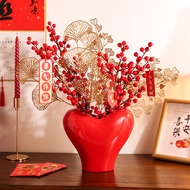 Festive Red Love Ceramic Vase High Sense Wind High Sense Wind High Sense Wind Sense Wind High Sense 