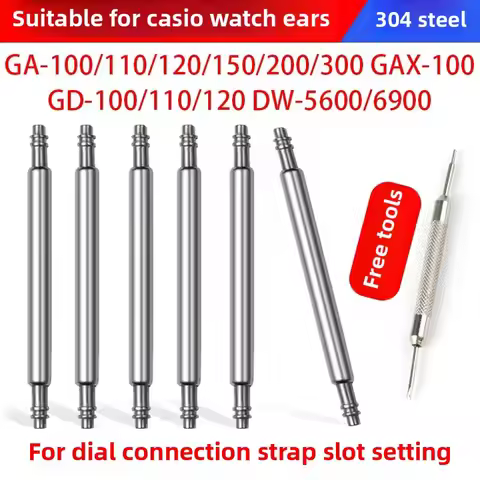 For Casio GA1200 GA110 DW5600 WatchBand Connecting shaft link Pins fits Watch Strap Steel Quick-rele