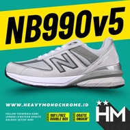 NB Balance 990v5 Made in USA Grey Sneaker M990GL5 (Size 36-45)