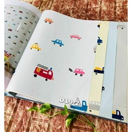 Dream Land Cute Car Wallpaper for Children's Rooms