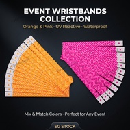 【SG】100pcs Event Wristbands — Waterproof Paper Wristband for Festivals Concerts Nightclubs Events